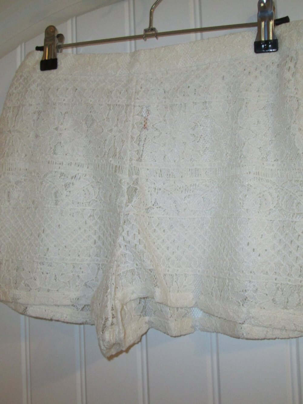 Zinke Layla High-Waist Lace Cover-Up Shorts – Ivory – Size M– NWT - Picture 2 of 7